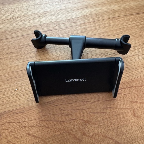 Lamicall Car Headrest Mount, Cellphone & Tablet Headrest Holder - Black - Picture 2 of 3